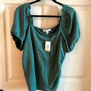 NEW And Now This Jade Green Shirt Size 1X